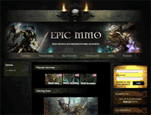 Tablet Screenshot of epicmmo.com